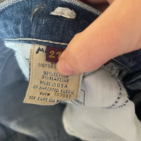 7 For All Mankind Boot Cut Jeans Size 27 - Picture 10 of 12